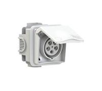 PCE Prise encastrée CEE 885-6v 16 A 5 pôles 400 V blanc 1 pc