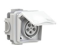 Prise encastrée CEE 16 A 5 pôles PCE 885-6v 400 V blanc 1 pc(s)