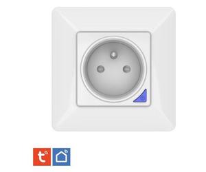 Prise Encastrée Connectée Intérieure WiFi KYF - Avec Compteur d'Énergie