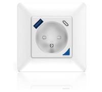 Prise Encastrée Connectée WiFi avec Compteur d'Énergie, Prise USB et USB-C, KYF, Intérieure