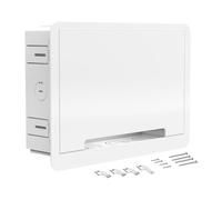 Prise encastrée et boîtier réseau, boîte de rangement encastrée pour home cinéma, 22,9 cm dans le mur, boîte multimédia, structure durable à double usage