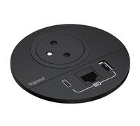 Prise encastrée INCARA™ Disq 80 blanc 1 PC 2P+T USB C sortie de câble cordon 2m