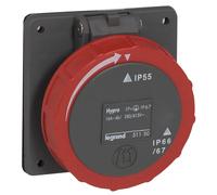 Prise encastrée Legrand 400V 32A 5 broches Hypra IP67 - 053051