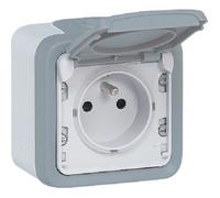 Prise étanche 2P + T PLEXO complet en saillie 16 A IP 55 - LEGRAND 069731