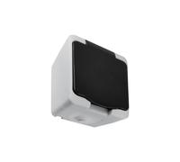 Prise Étanche + Clapet Noir IP54 2P+T Saillie