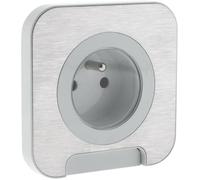 Prise étanche Cover IP44 16A - métal brossé - Protec