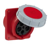 Prise femelle CEE 125 A 5 pôles PCE Power Twist 445-6 400 V rouge, gris 1 pc(s)