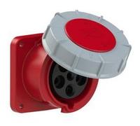 Prise encastrée droite POWER TWIST 63A 3P+Z+N 400V 100x100mm IP67