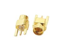 Prise Femelle MMCX Vers PCB, 12p, Prise D'extrémité De Plaque À Souder | Connecteur Coaxial de connecteur RF de bus à quatre et trois broches, adaptateur 50Ohm, Terminal de fil(MMCX F to PCB-02)