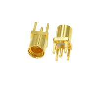 Prise Femelle MMCX Vers PCB, 12p, Prise D'extrémité De Plaque À Souder | Connecteur Coaxial de connecteur RF de bus à quatre et trois broches, adaptateur 50Ohm, Terminal de fil(MMCX F to PCB)
