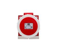 Prise fixe 16A 4P 400V rouge IP67/sans prise fixe 1142-6