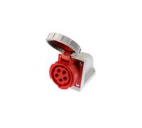 PCE Prise fixe 1152-6 16 A 5P 400 V Rouge IP67