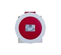Prise fixe 32A 4P 400V rouge IP67/ sans prise fixe 1242-6
