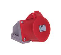 Prise murale femelle CEE 32 A 7 pôles PCE 127-6v 400 V rouge, gris 1 pc(s)