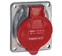 prise tableau 32 ampères 3p+t ip44 rouge - legrand hypra 52933