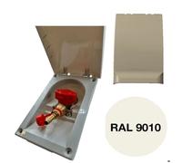 Prise gaz extérieure GPL blanche RAL9010 raccord rapide caravane camping-car cuisine gaz