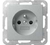 Prise Gira avec broche de terre + SP Système 55 F Alu 448526
