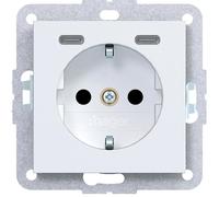 Prise Hager SCHUKO avec USB WAS4055WM, type C, 20 W, A.x/C.x, blanc clair mat