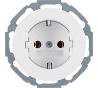 Prise Hager SCHUKO série R WLS1100WG Classic, blanc polaire brillant