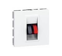 - Prise haut-parleur 2 modules à composer - Mosaic - blanc
