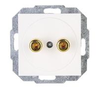 Prise haut-parleur blanc pur Kopp Athenis 951629004