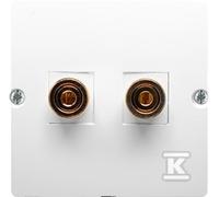 Prise haut-parleur BMGL2.02/11 Basic blanche