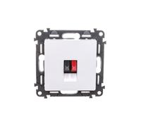 Prise haut-parleur VALENA LIFE blanche 753172