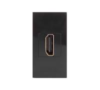 Maclean MCE720B HDMI Steckdose Modulare Wandsteckdose Unterputzdose Wanddose Einbaudose Unterputz Montage (HDMI Steckdose, Schwarz)