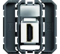 Prise HDMI prise trav. keyston - APPAREILLAGE MURAL GALLERY HAGER WXF633