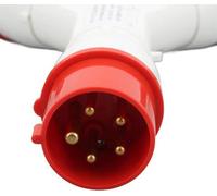 Prise industrielle à 3 pôles, fiche à 5 conducteurs 3P N E 16 A, IP44 étanche, boîtier de prise de type Y pour l'aviation, 380-415 V
