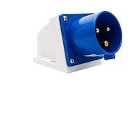 Prise industrielle bleue et prises MASO 32A 220v IP44 3 broches prise de site industriel et prise murale étanche IP44 prise de connecteur 2P + terre mâle/femelle (#523)