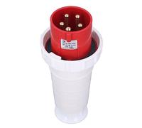 Prise Industrielle CEE Aviation Connecteur IP67 Étanche 5PIN 63A 220-415V Rouge pour Extérieur