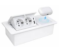 Prise intégrée, prise murale avec port USB, puissance 20W, charge rapide, prise de courant pour bureau