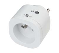 Prise Intelligente Connectée Wi-Fi 2.4 GHz 3000W IPX2 Type E Blanc