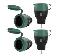 Prise Intelligente Extérieure, Surveillance Énergétique, IP44, Certifié TÜV, Prise WiFi 2.4GHz, Compatible avec Alexa, Google Assistant, Application Smart Life, 16A/3680W, 4 Pack