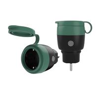 Prise Intelligente Extérieure, Surveillance Énergétique, IP44, Certifié TÜV, Prise WiFi 2.4GHz, Compatible avec Alexa, Google Assistant, Application Smart Life, 16A/3680W, 2 Pack
