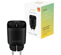 Hombli Smart Socket EU - Prise Wi-Fi Intelligente avec Surveillance de l'Énergie | Commande Vocale Compatible avec Alexa/Google, Télécommande via App | Planification de Minuterie, Installation Facile