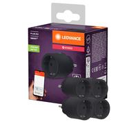 Prise intelligente LEDVANCE SMART+ pour intérieur, avec technologie ZigBee, permettant d'intégrer des appareils conventionnels dans un système domotique, mesure et économise la consommation d'énergie,
