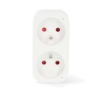 Prise Connectée Wi-Fi Double SmartLife IP21 Wattmètre 3680W Type E France Blanc