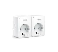Tapo Prise Connectée WiFi, Prise Intelligente compatible avec Alexa et Google Home, 10A Type F, Contrôler le radiateur, la cafetière, la lampe à distance, aucun hub requis, Tapo P100(2-pack)