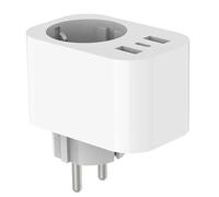 Prise intelligente Tuya 16 A avec ports USB rapides PD, surveillance de l'alimentation, minuterie et compte à rebours, maison intelligente via