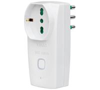 Prise intelligente Wi-Fi, 16 A, multiprise, blanche