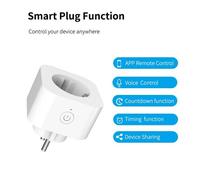 Prise intelligente WiFi 10A, Standard ue, Tuya, télécommande, appareils ménagers, fonctionne avec Alexa Google Home, aucun Hub requis