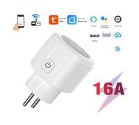 Prise intelligente WiFi Tuya, norme européenne, 16A, paquet de 4