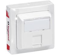 Legrand - Prise RJ45 multimédia 097618 - Catégorie 5e FTP - Appareillage saillie - Blanc