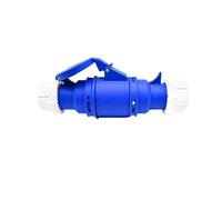 Prise IP44 CE E 3 broches 16A 32A 2P + 3P, connecteur électrique monophasé de forme industrielle bleue for distribution puissance sur scène et événement(16A 3P Plug)