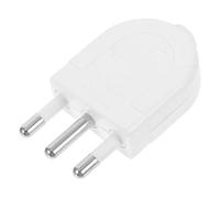 Prise Italienne à 3 Broches de Remplacement, Fiche Mâle 16a Blanche | Pc, Connexion Sûre et Compatibilité Polyvalente, pour Appareils Domestiques et Usage Bureau ou Voyage