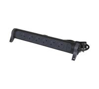 Prise Legrand Premium 6x2P avec cordon de 1,5m - Noir (Prise européenne) - 049457 [5 Pièces]