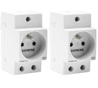 Prise modulaire 2P+T 16A 2,5 modules (Lot de 2)