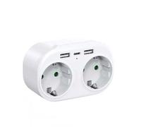 Prise multiple 2 prises & 2 ports USB caméra espion Wi-Fi Full HD 4K